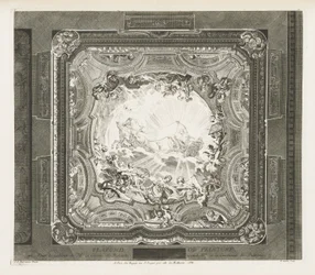 PLAFOND DE PEINTURE; Plafond dello stesso gabinetto, 4ª tavola
